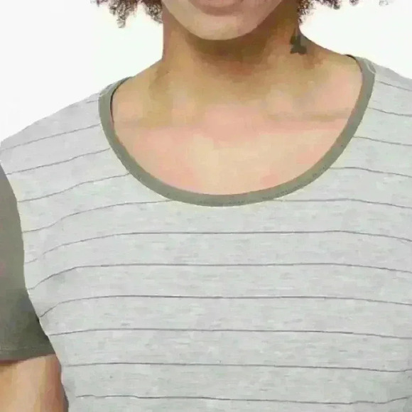 Lululemon Love Crew III 
Short Serve Stripe Heathered Core Light Grey Grey Sage - Picture 5 of 14